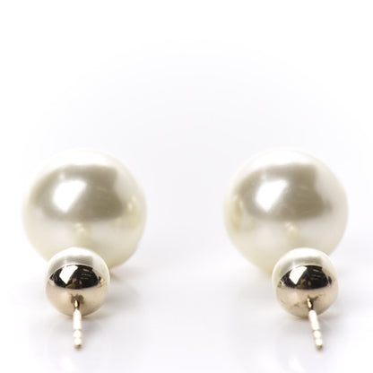 Christian Dior Pearl Mise En Dior Tribal Earrings 3 of 5