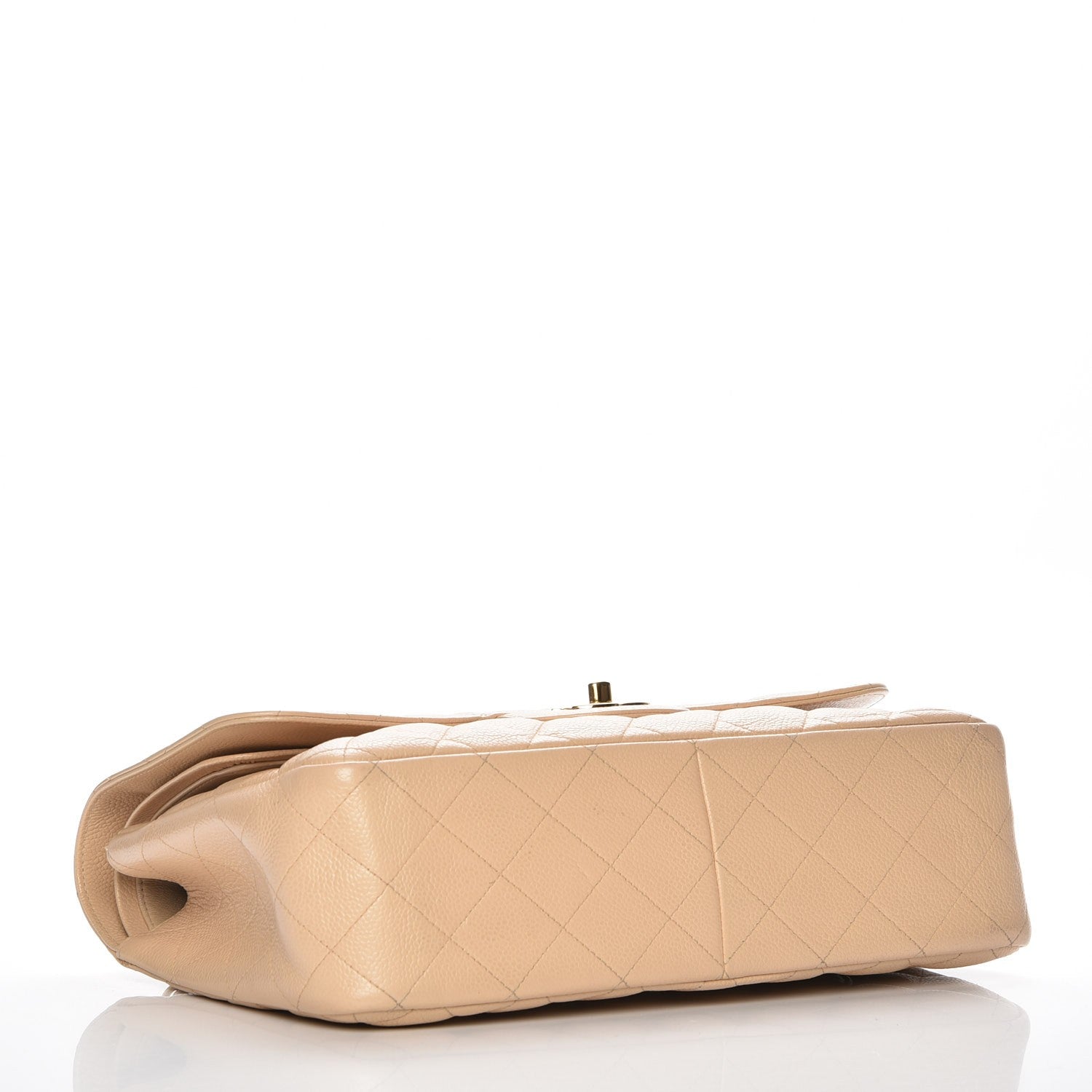 Chanel Caviar Quilted Jumbo Double Flap Beige Clair 4 of 8