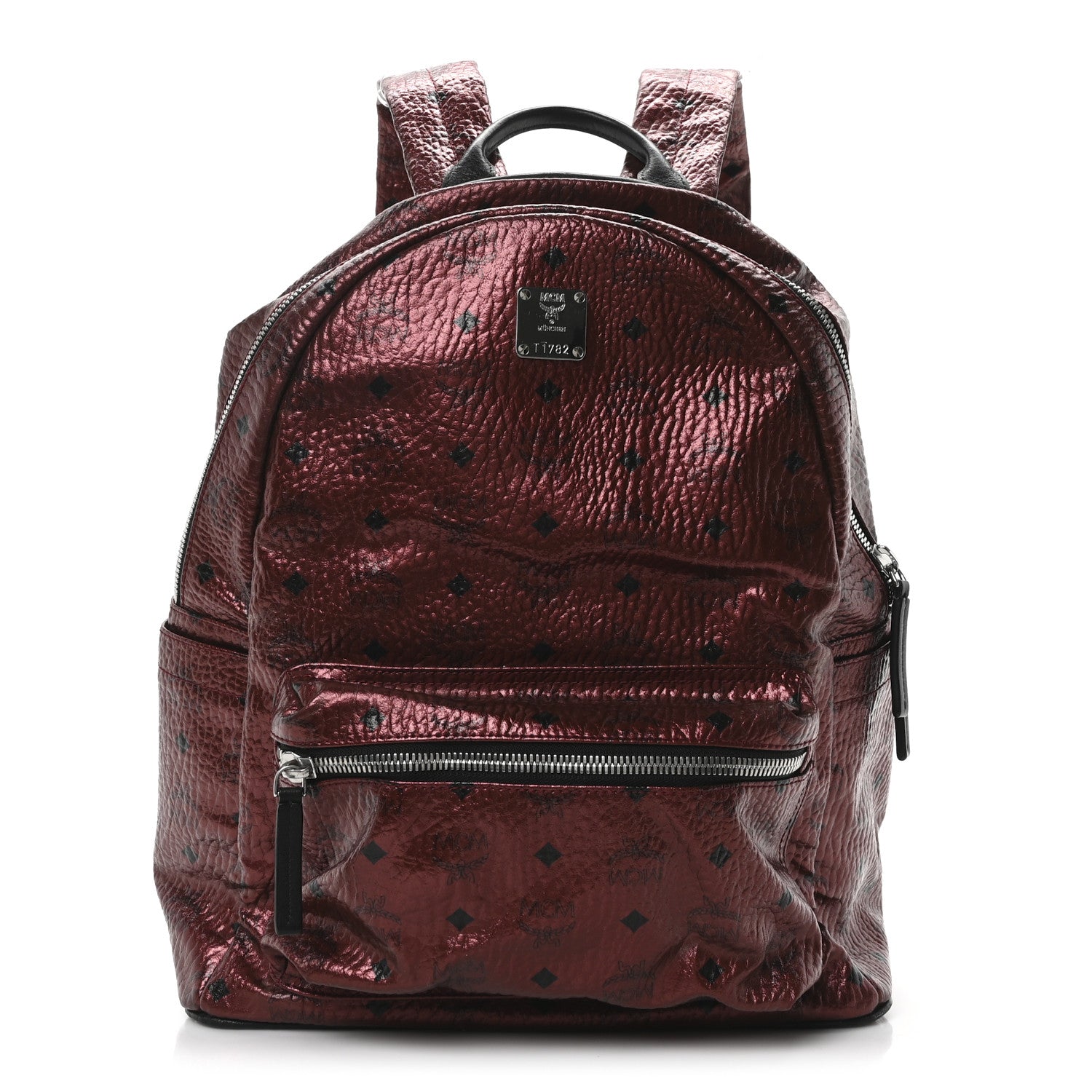 MCM Visetos Medium Stark Backpack Scooter Red 1 of 9