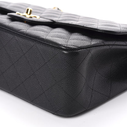 Chanel Caviar Quilted Jumbo Double Flap Black 7 of 11