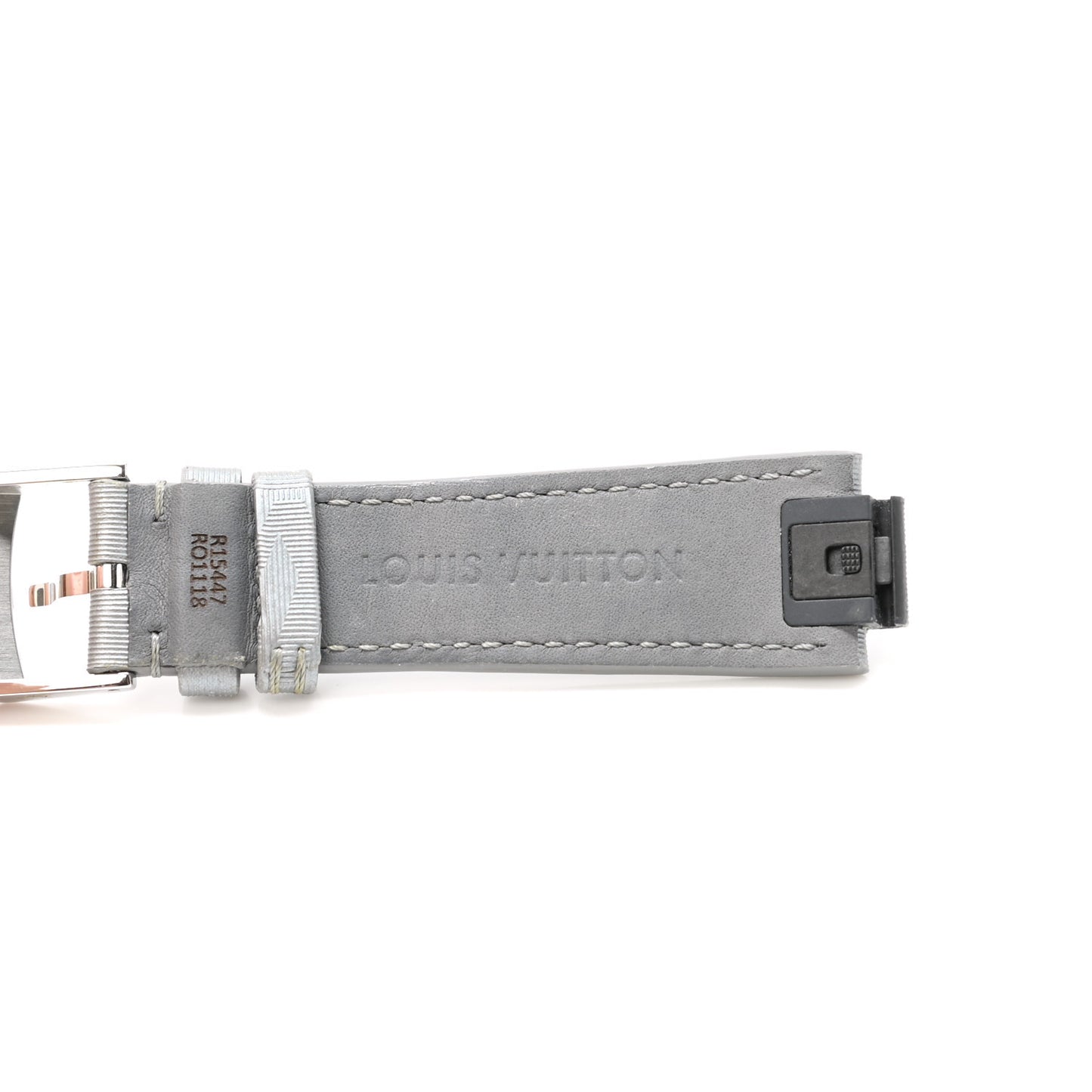 Monogram Satellite Tambour 10mm Watch Strap Silver