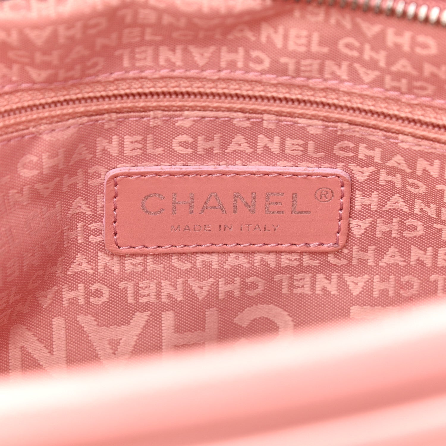 Chanel Caviar Square Stitched Bowler Pink 6 of 10