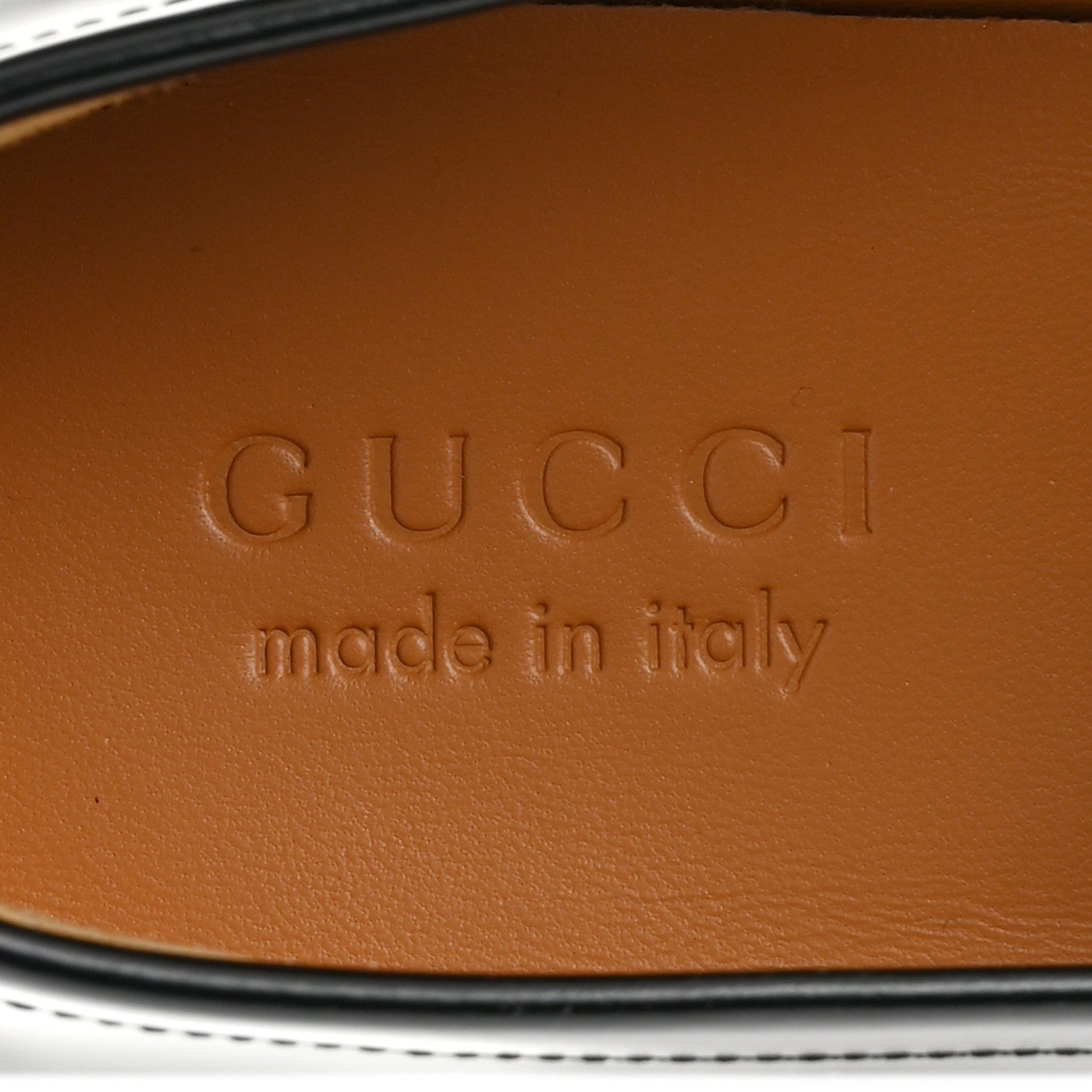 Gucci Betis Glamour Calfskin Mens Jordaan Loafers 10.5 Black 6 of 9