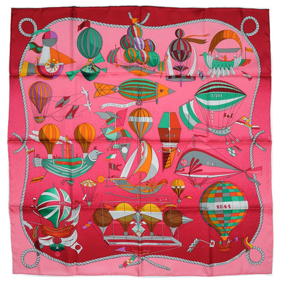 Hermes Silk Les Folies Du Ciel Scarf 90 1 of 7