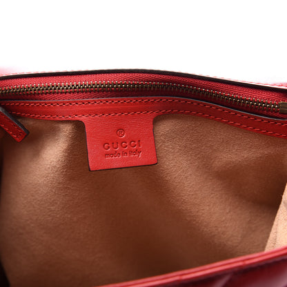 Gucci Calfskin Bamboo Trapuntata Queen Margaret Backpack Hibiscus Red 7 of 10