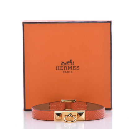 Hermes Epsom Micro Rivale Bracelet S Orange 7 of 7
