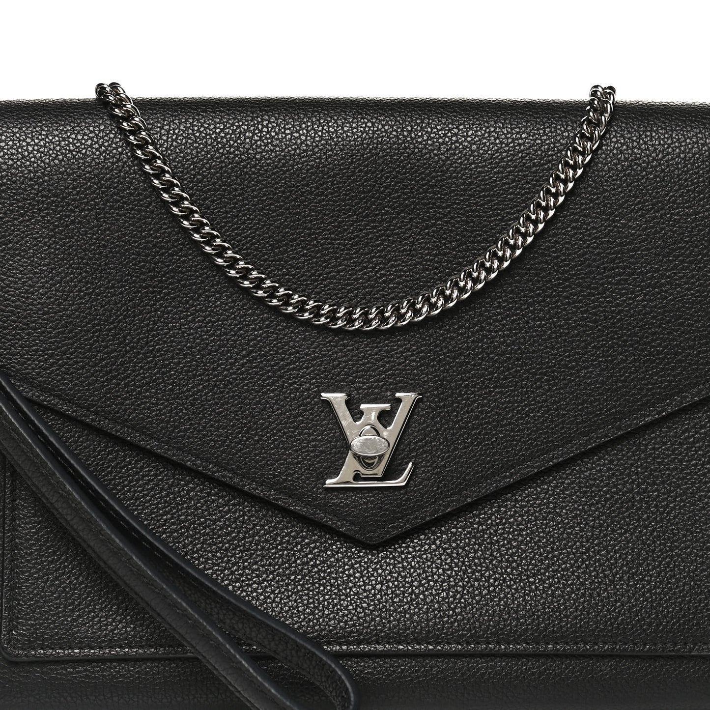 Soft Calfskin My Lockme Pochette Black