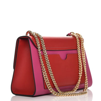 Gucci Moon Calfskin Bi-Color Medium Padlock Shoulder Bag New Rosette Hibiscus Red 4 of 8
