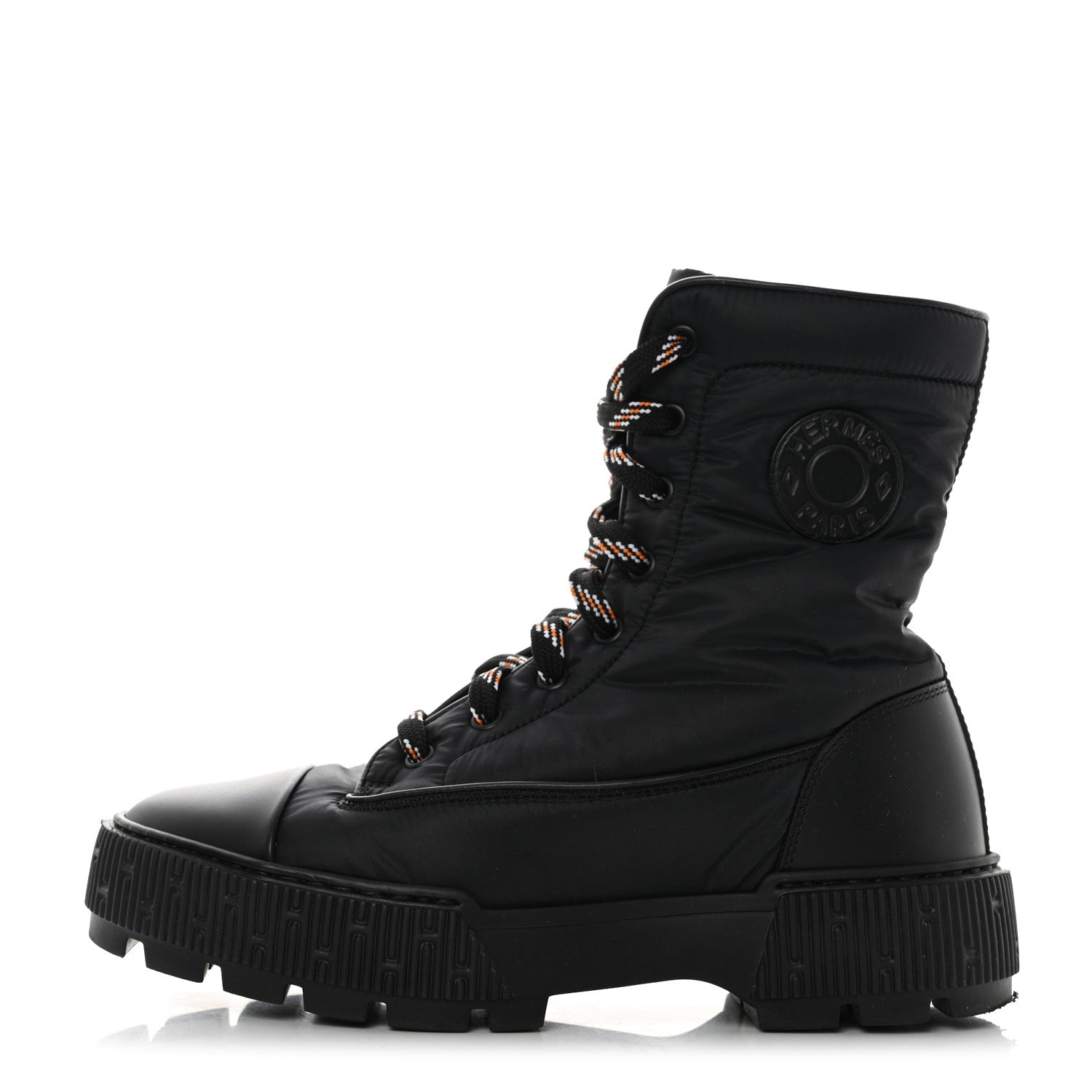 Hermes Calfskin Parachute Fresh Ankle Boots 37 Black 1 of 9