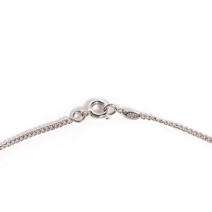 Chanel Crystal CC Necklace Silver 4 of 5