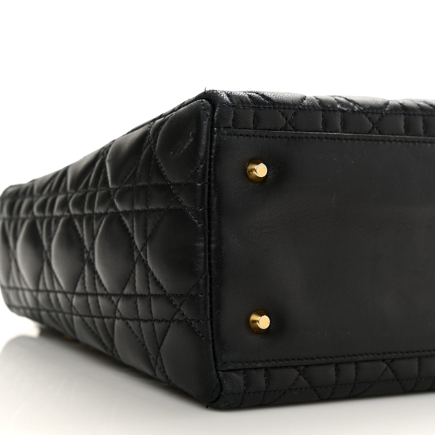 Lambskin Cannage Medium Lady Dior Black