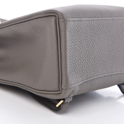 Hermes Taurillon Clemence Kelly Ado Backpack Etain 7 of 26