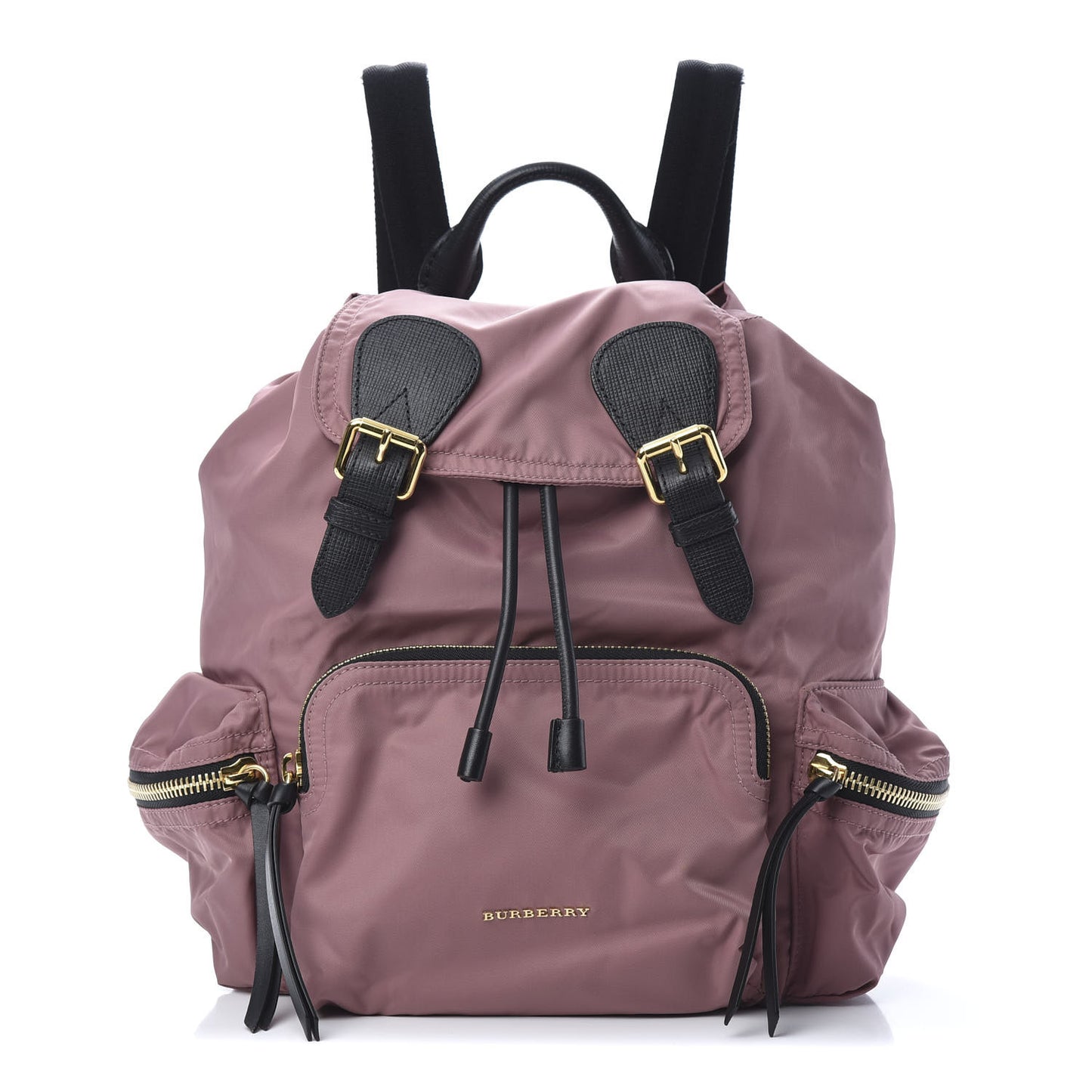Nylon Medium Rucksack Backpack Mauve Pink