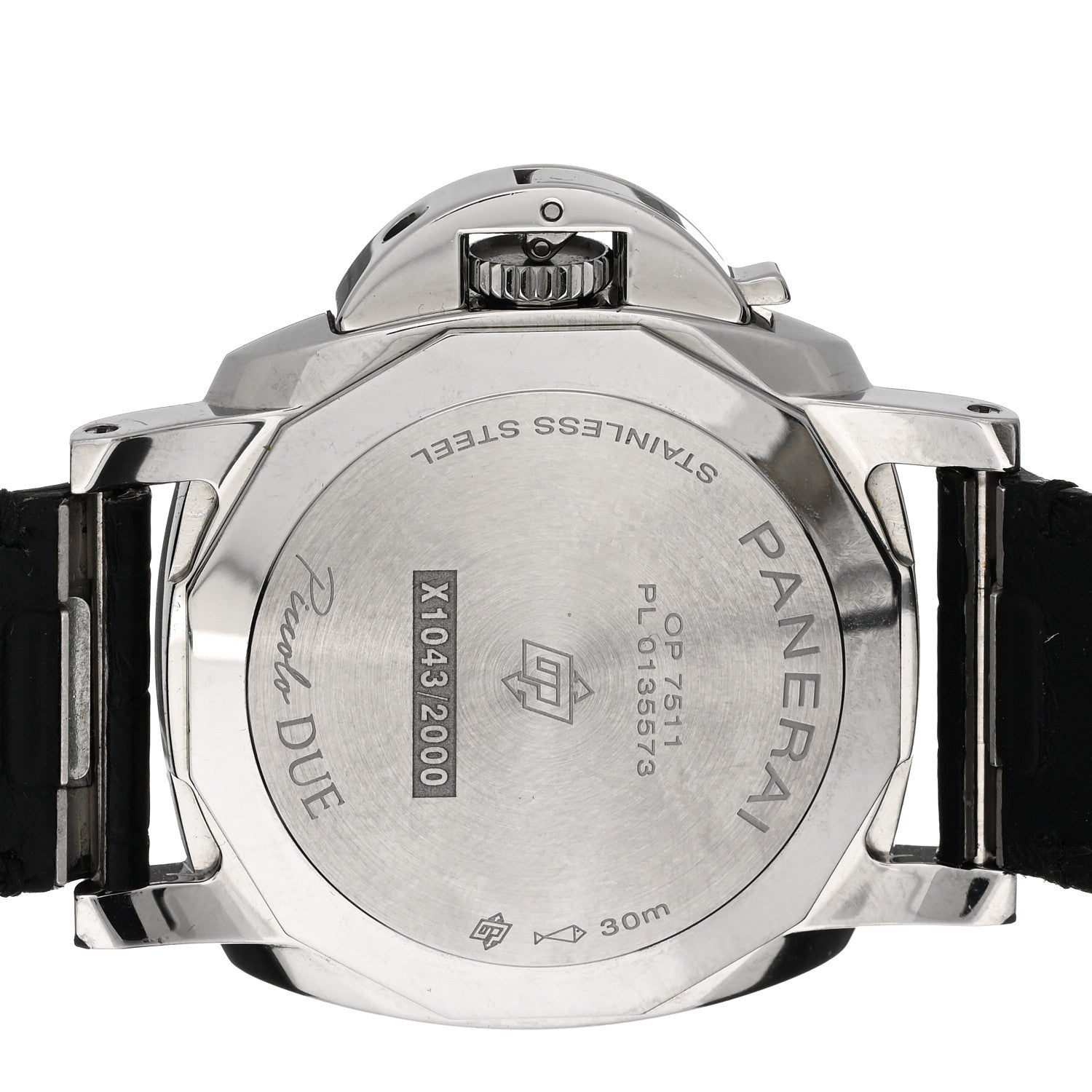 Panerai Stainless Steel Alligator 38mm Luminor Automatic Watch Grey PAM01247 4 of 4