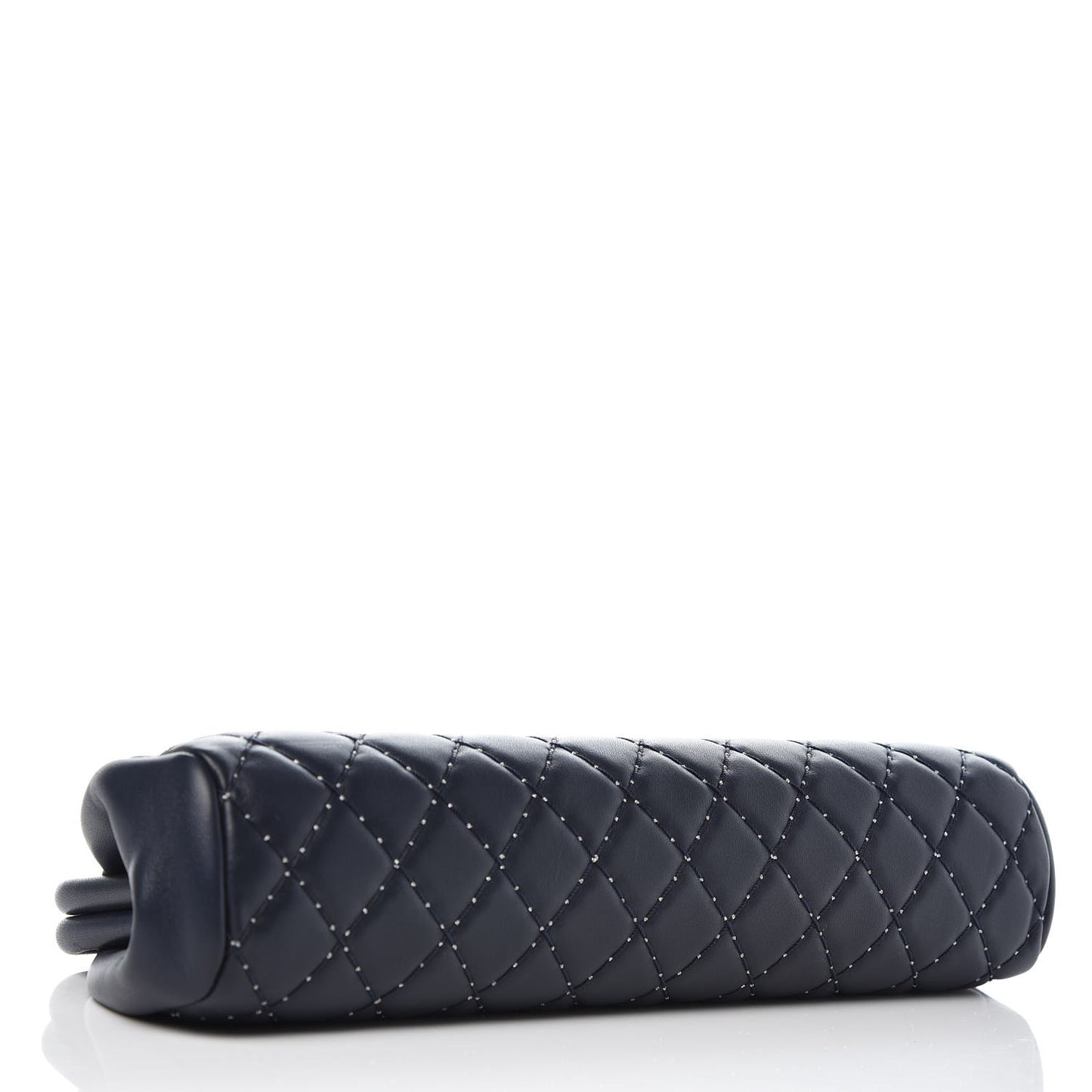 Lambskin Stitched Timeless Clutch Navy