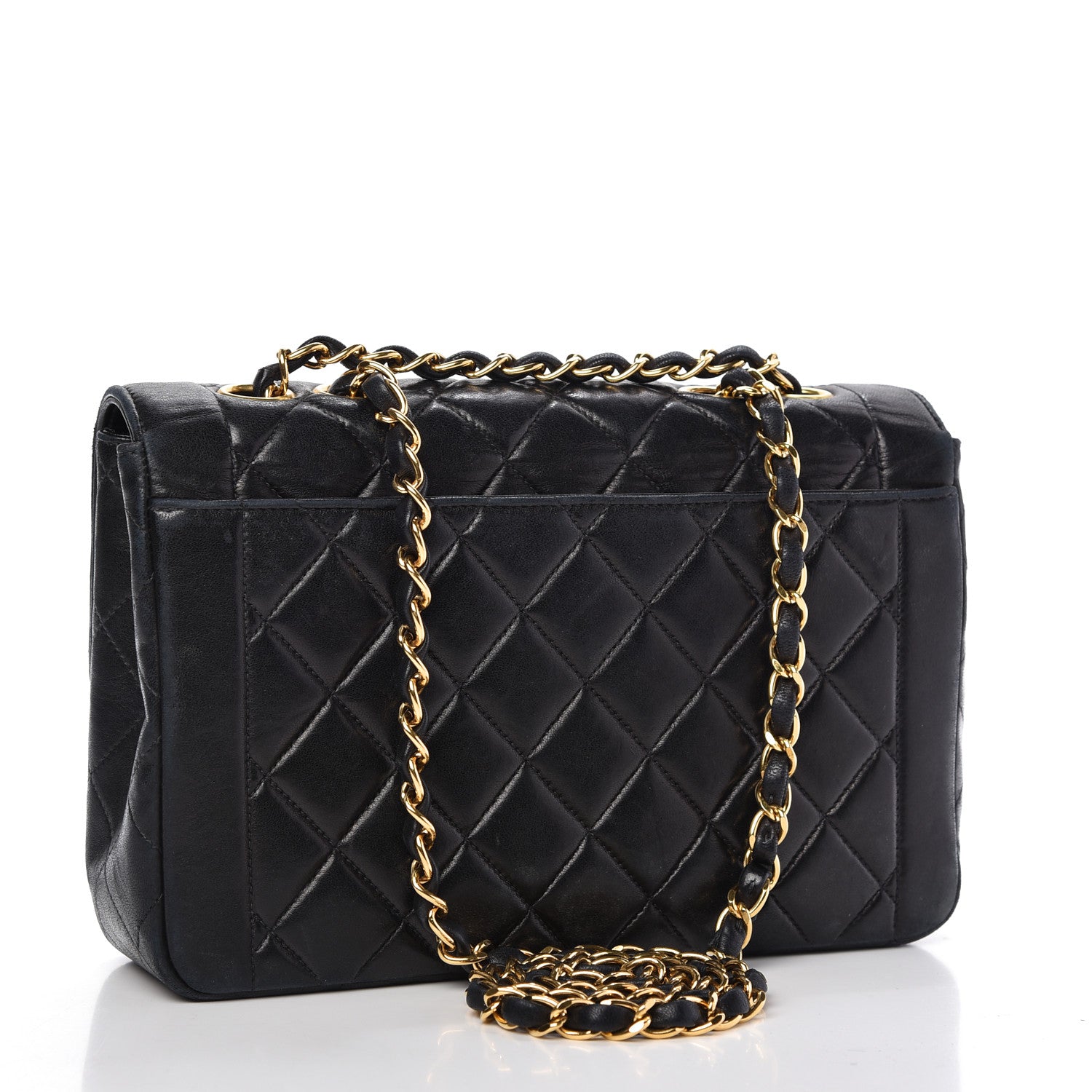 Chanel Lambskin Quilted Small Single Flap Black 3 of 10