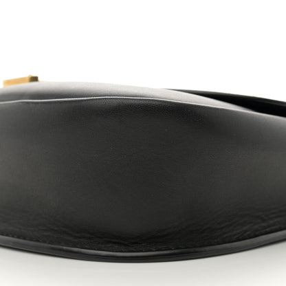 Saint Laurent Smooth Calfskin Monogram Medium Kaia Satchel Black 10 of 13