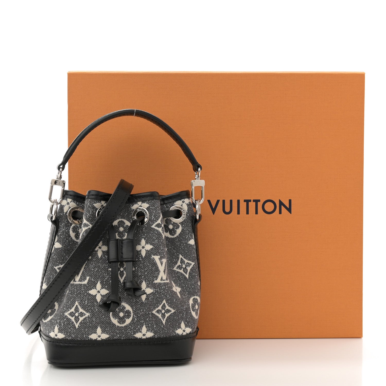 Louis Vuitton Monogram Jacquard Denim Nano Noe Bleu 10 of 10