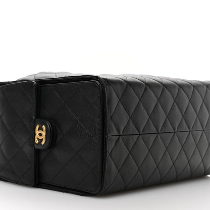 Chanel Caviar Quilted Medium Chanel 25 Handbag Black 10 of 12