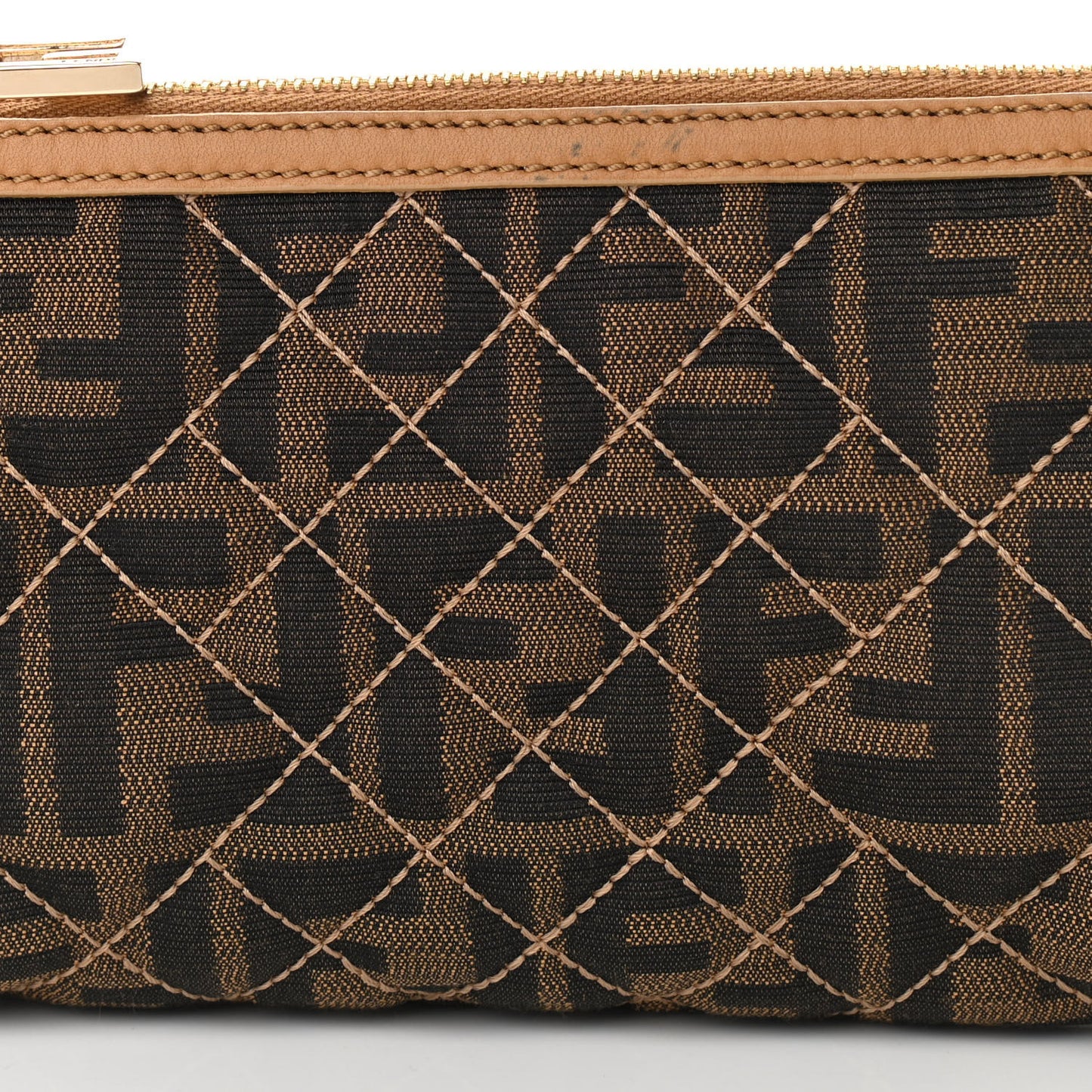 Zucca Quilted Pochette Tobacco