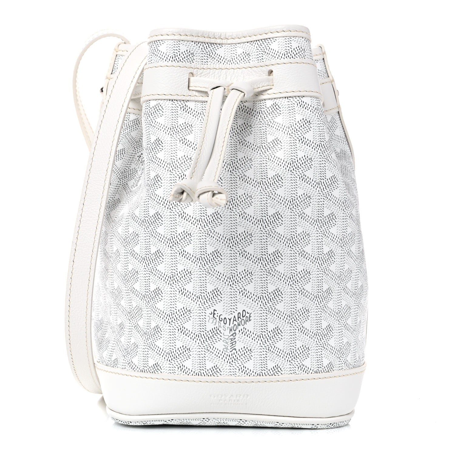 Goyard Goyardine Petit Flot Bucket Bag PM White 1 of 8