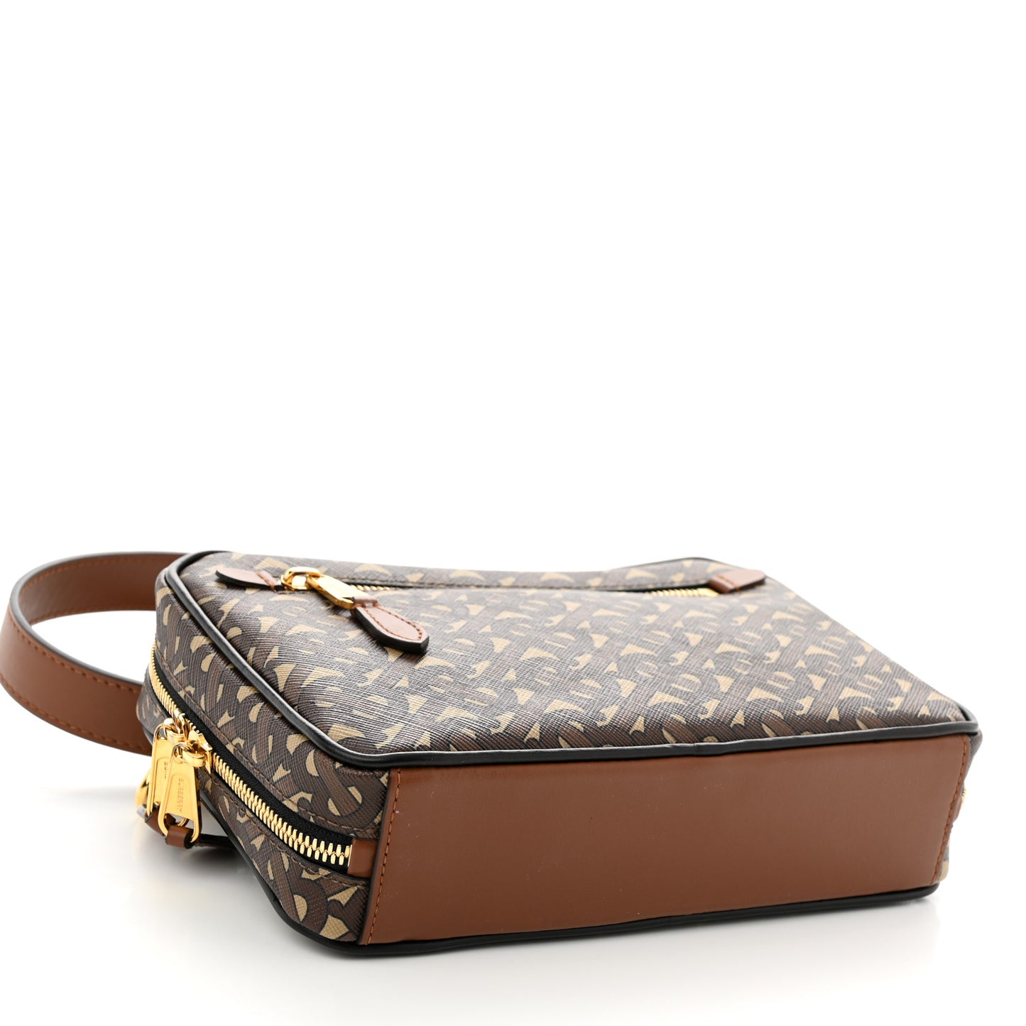 E-Canvas Monogram Camera Bag Bridle Brown