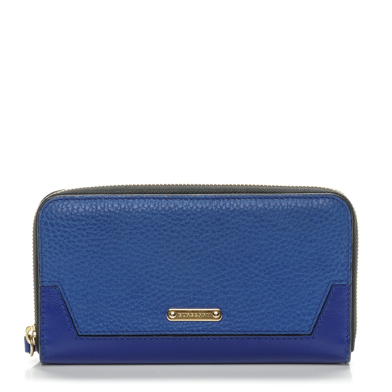 Burberry Calfskin Ziggy Zip Around Wallet Brilliant Blue 1 of 8