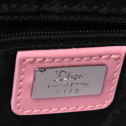 Christian Dior Embroidered Flowers Saddle Bag Purple 6 of 10