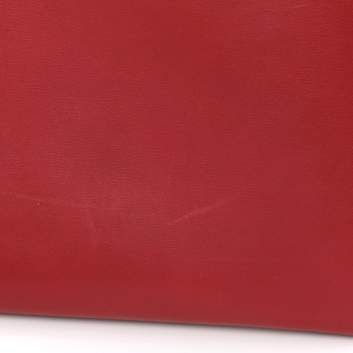 Smooth Calfskin Medium Edge Shoulder Bag Red