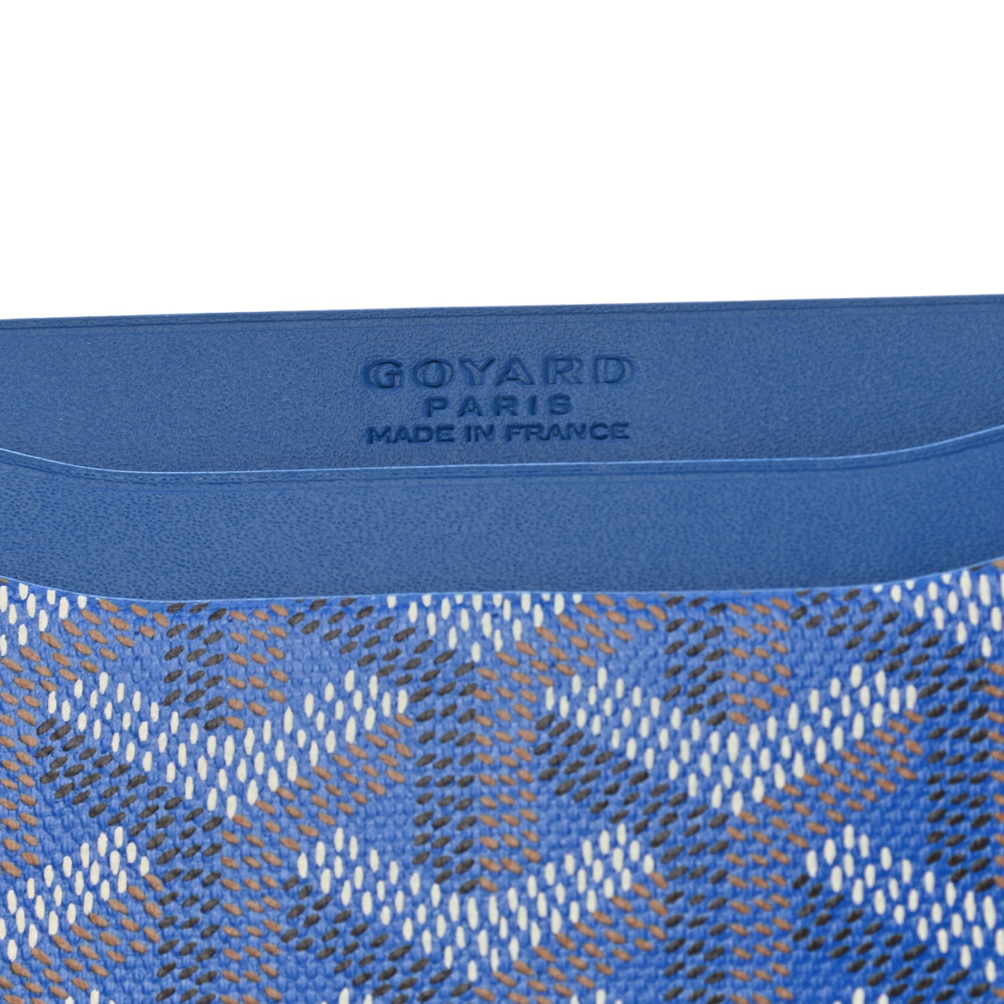 Goyardine Saint Sulpice Card Holder Sky Blue