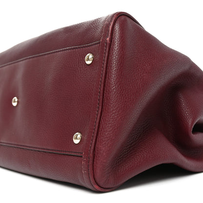 Gucci Pebbled Calfskin Medium Soho Shoulder Bag Bordeaux 10 of 10