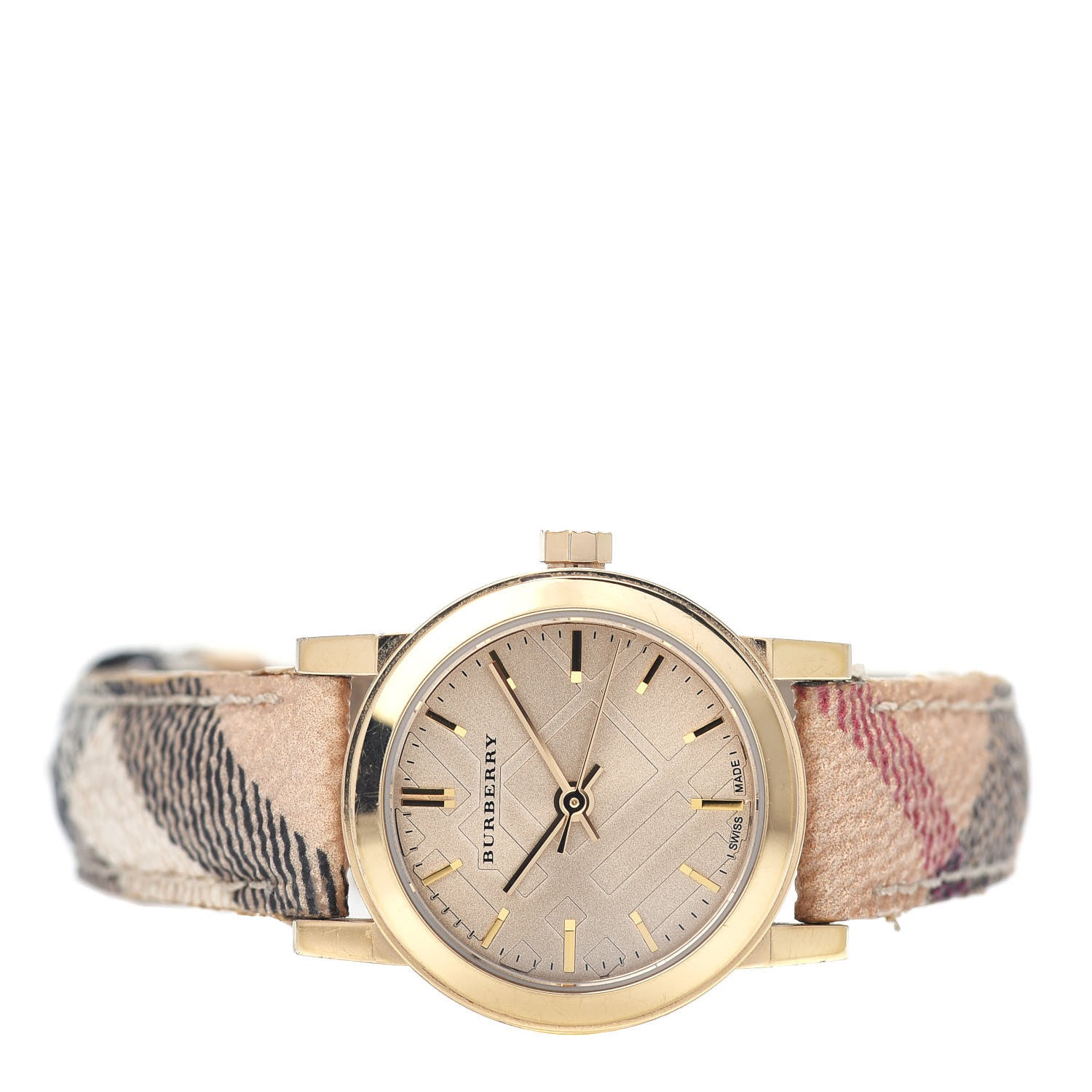 Burberry Stainless Steel Calfskin 26mm Quartz Watch Champagne BU9219 2 of 4