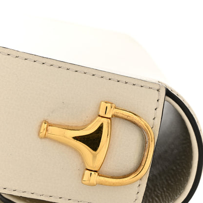 Gucci Azalea Calfskin Horsebit 1955 Shoulder Bag Mystic White 13 of 15