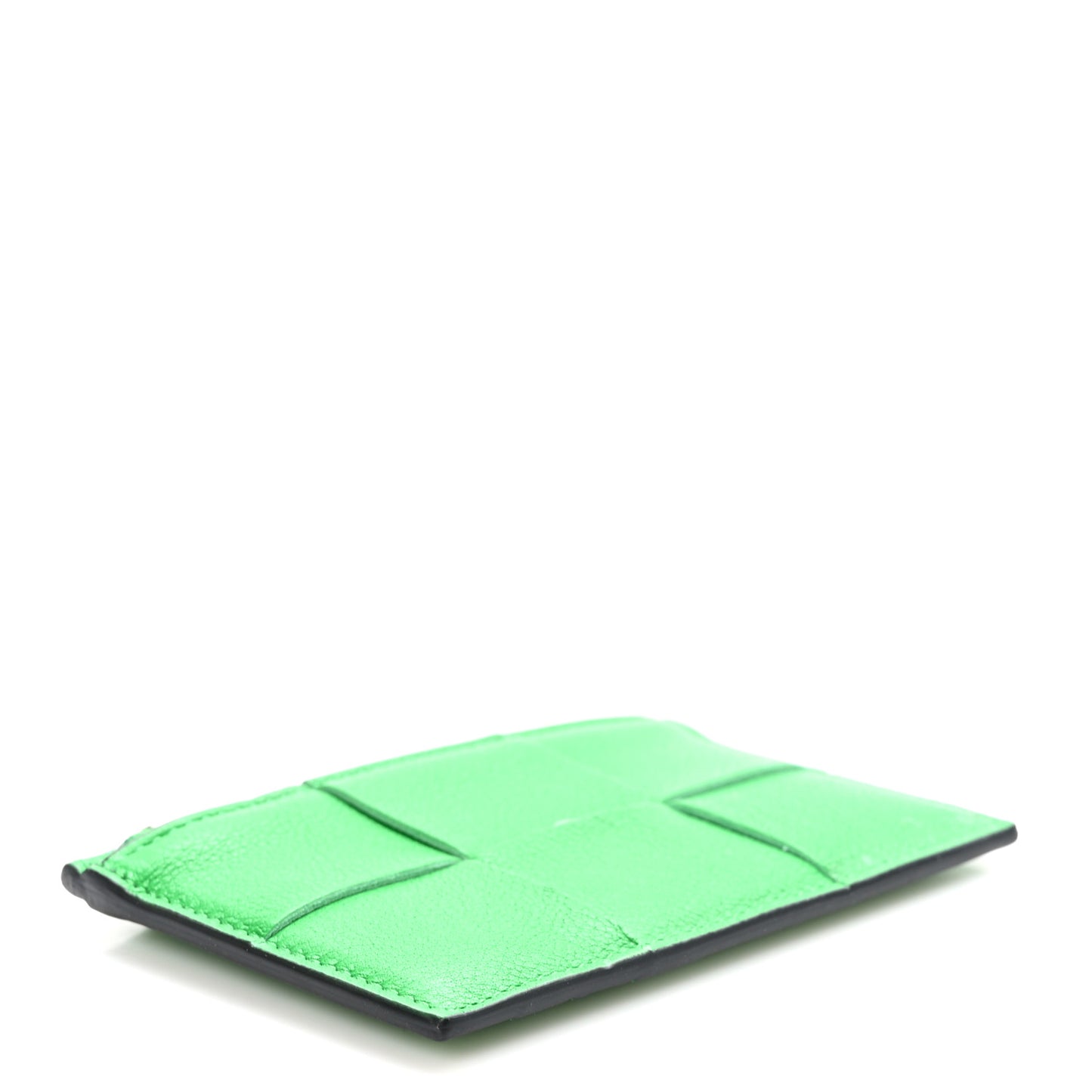Nappa Intreccio Cassette Zipped Card Case Parakeet