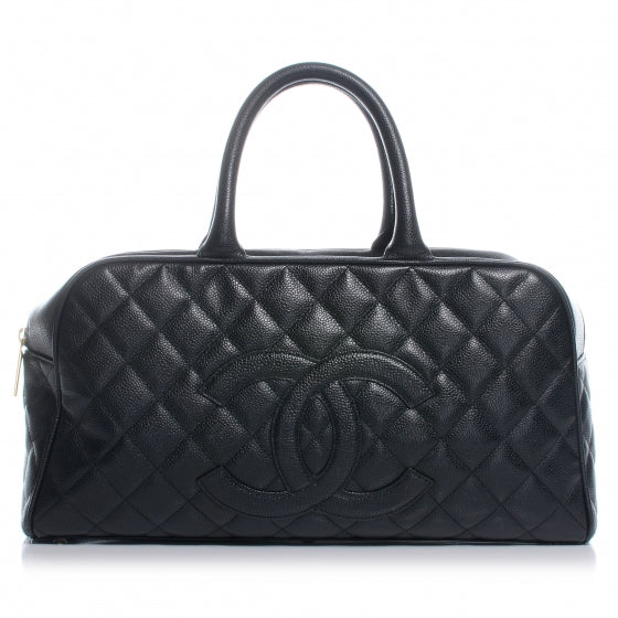 Chanel Caviar Quilted Boston Black 1 of 7