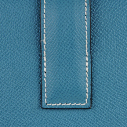 Hermes Epsom Jige PM Clutch Blue Jean 6 of 9