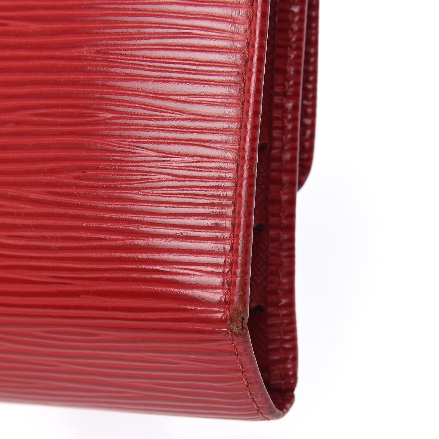 Epi Porte Tresor International Wallet Rouge