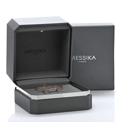 Messika 18K Rose Gold Diamond Move Uno MM Pave Flex Bangle Bracelet 4 of 4