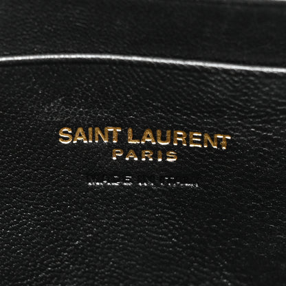 Saint Laurent Grain De Poudre Matelasse Monogram Mini Lou Camera Bag Black 6 of 12