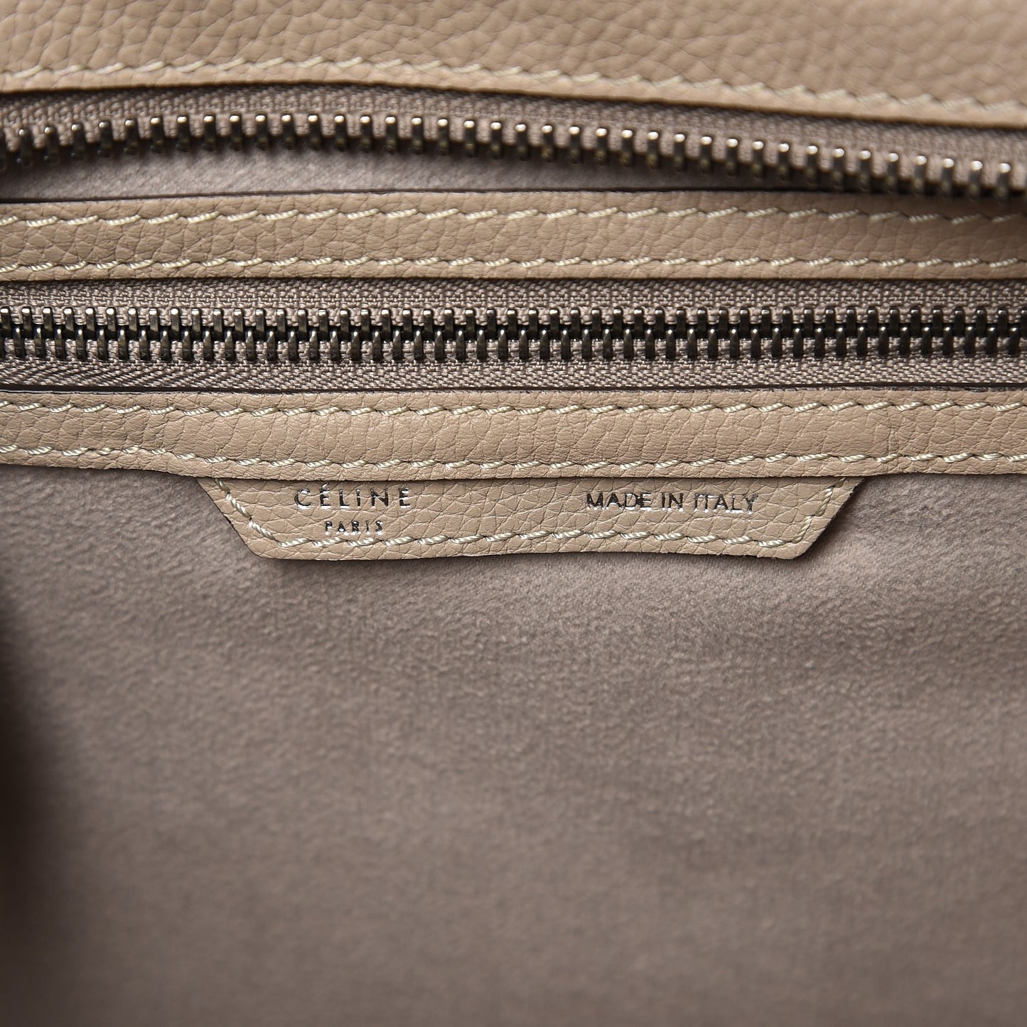 Drummed Calfskin Micro Luggage Dune