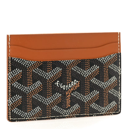 Goyard Goyardine Saint Sulpice Card Holder Black Gold 3 of 9