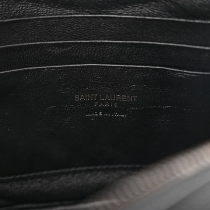Saint Laurent Grain De Poudre Matelasse Monochrome Monogram Mini Lou Camera Bag Black 6 of 12