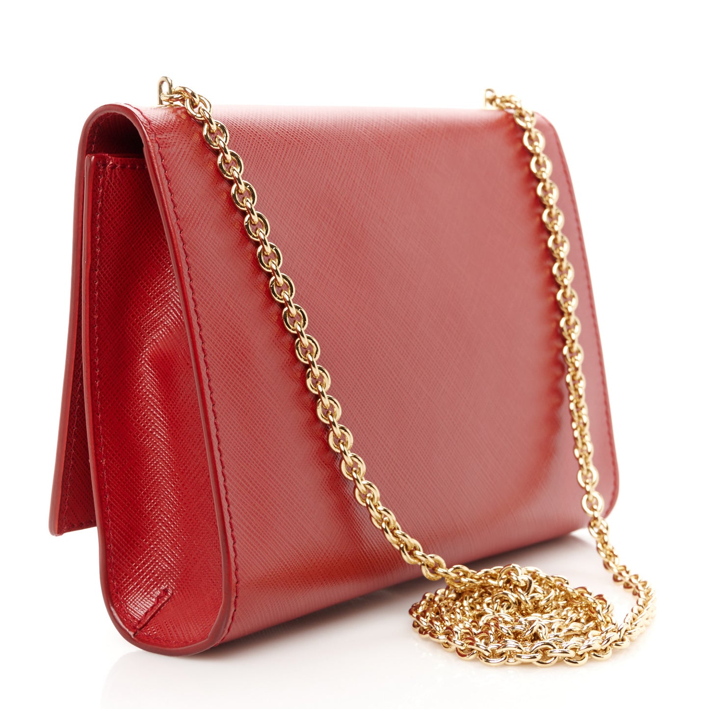 Hammered Calfskin Mini Miss Vara Bow Chain Bag Sangria