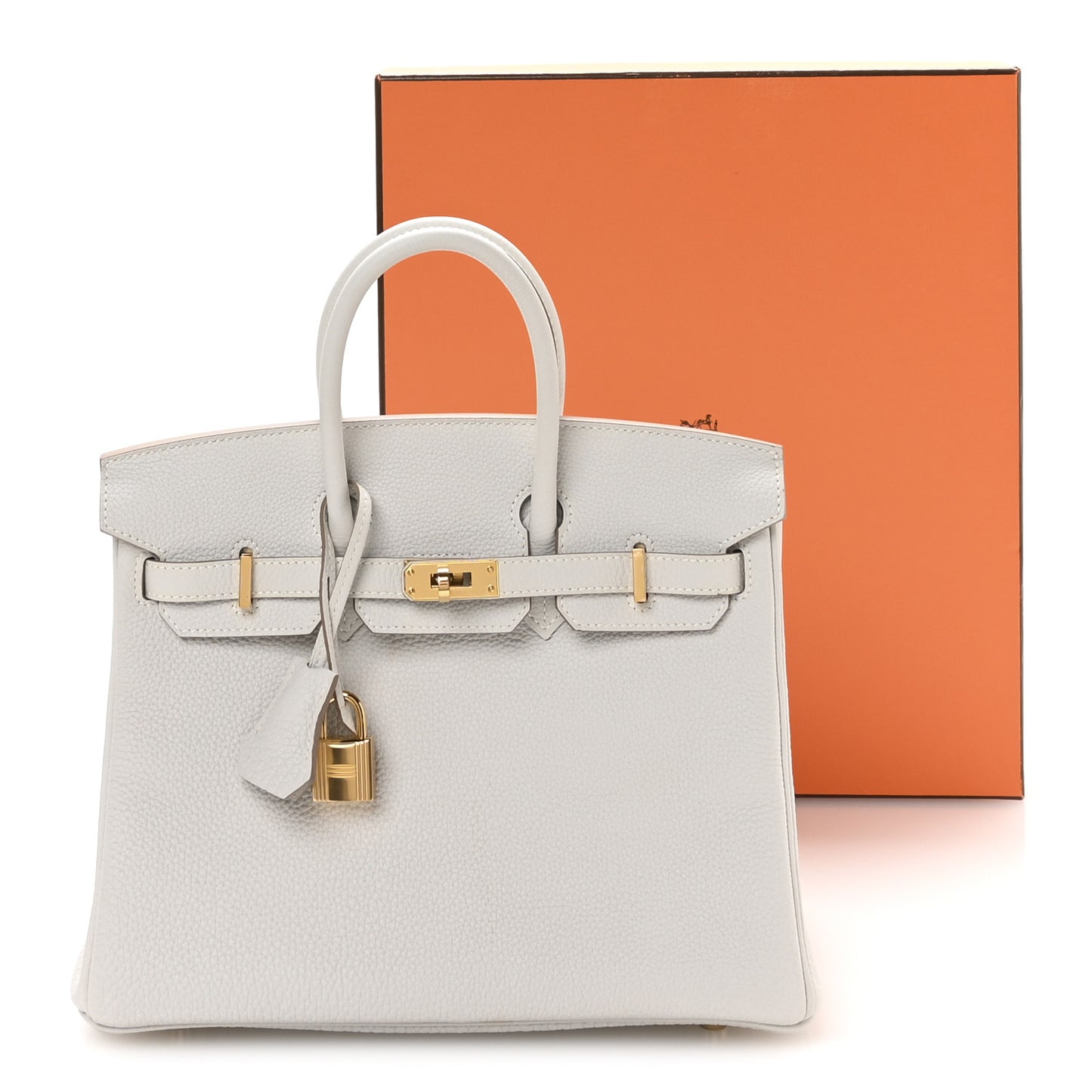 Togo Birkin 25 Gris Pale
