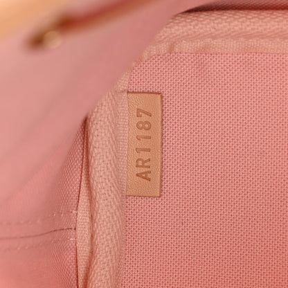 Louis Vuitton Damier Azur Tahitienne Nano Noe Rose Ballerine 7 of 9