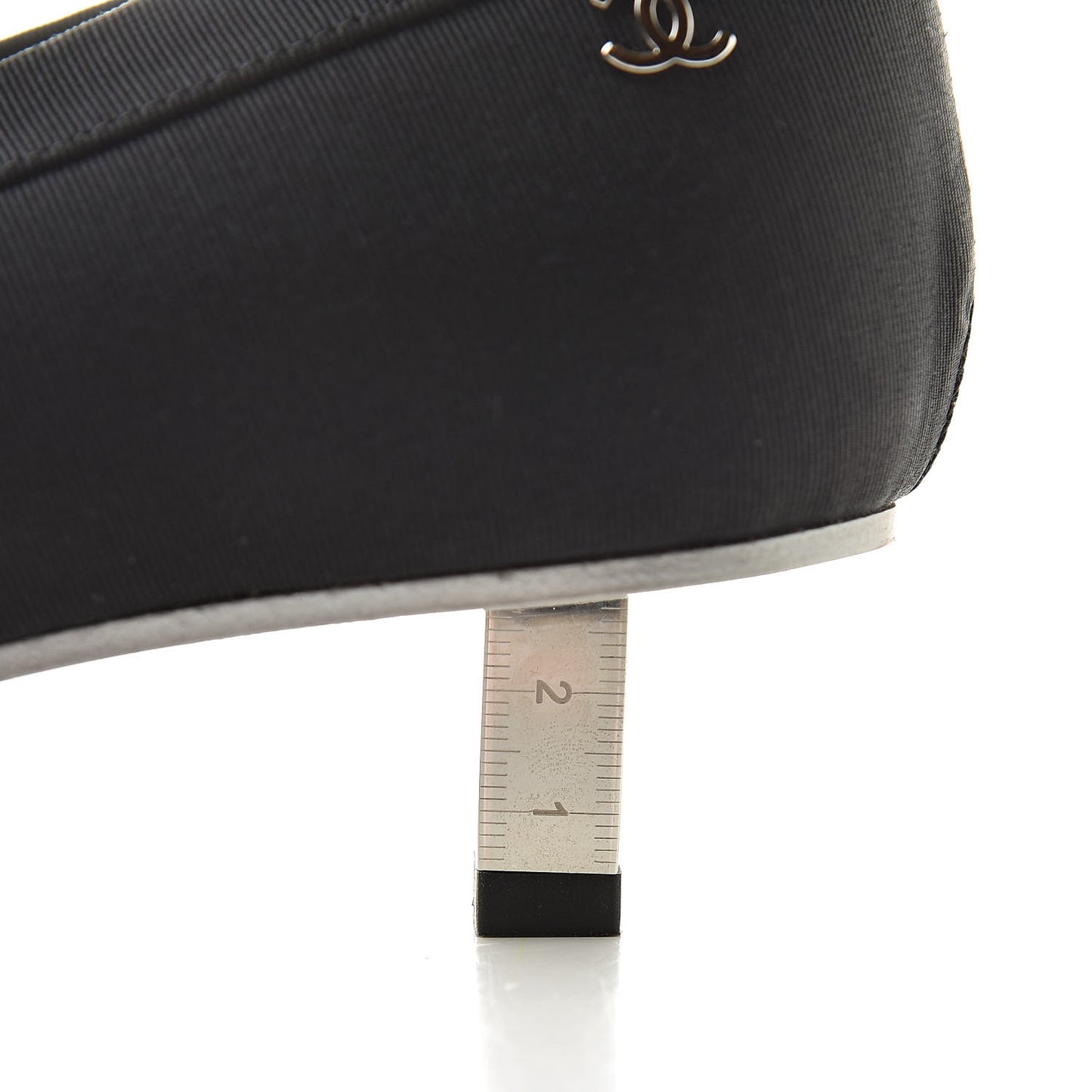 Quilted Grosgrain CC Loafers 38 Black