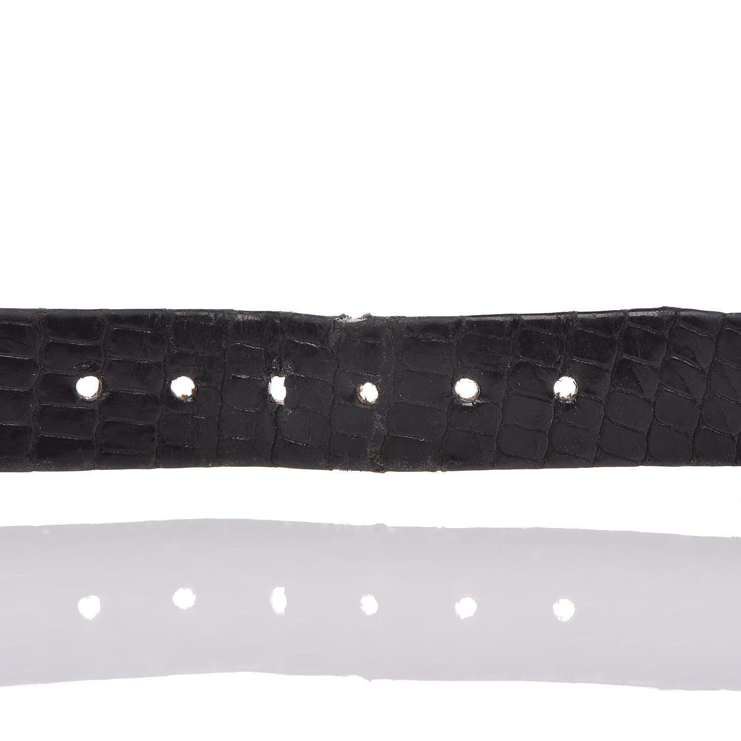Van Cleef & Arpels Stainless Steel Lizard 14mm Facade Quartz Watch Black 8 of 9
