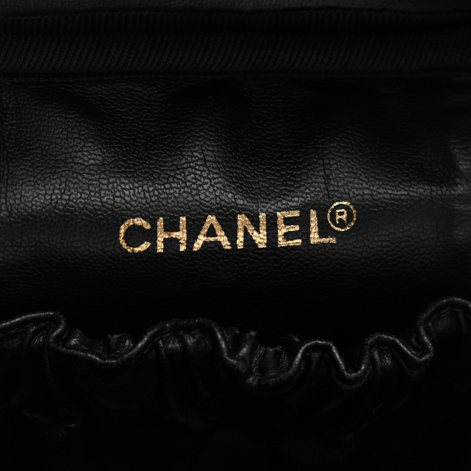 Chanel Lambskin Vanity Cosmetic Case Black 6 of 8
