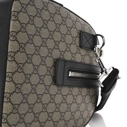 Gucci GG Supreme Monogram Selleria Calfskin Medium Duffle Beige Ebony Black 9 of 9