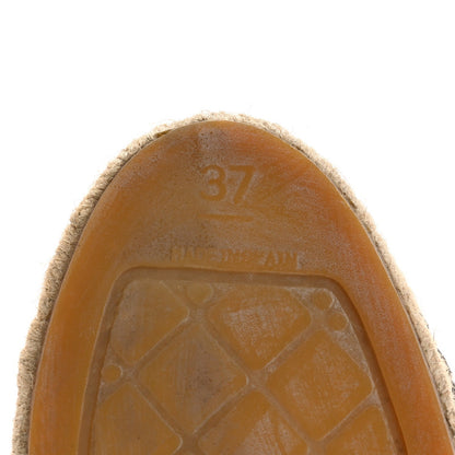 Chanel Striated Suede Espadrilles 37 Dark Grey 8 of 12